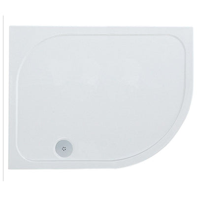 Paige Offset Quadrant Right Hand Low Profile Shower Tray - 1000mm x 800mm