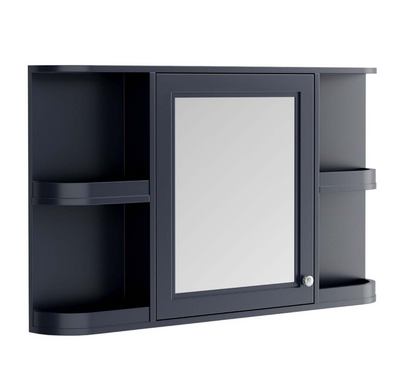 Louise 1170mm Mirrored Wall Cabinet Midnight Grey