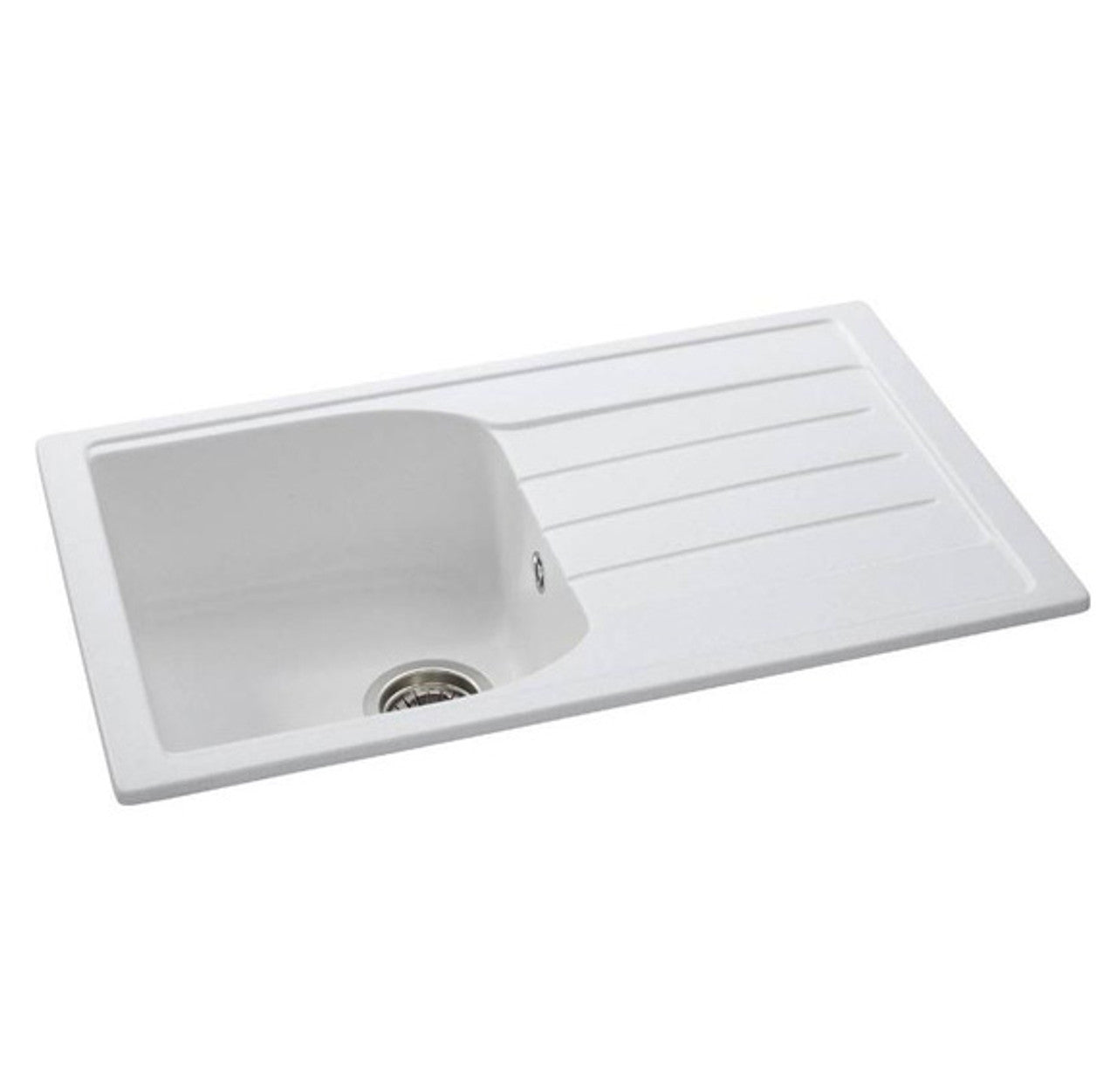 Abode ORIEL 1.0 Bowl Inset Granite Sink White
