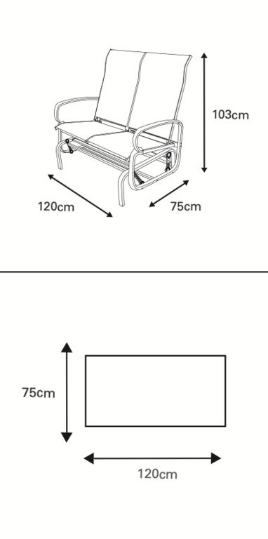 Pagoda Sienna Double Rocker