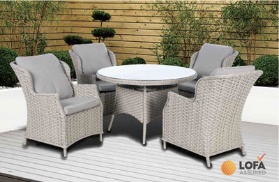 Pagoda Chambery Beige Deluxe Set 4 Seat