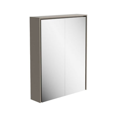 Windsor 550mm LED Mirrored Wall Cabinet in French Grey
