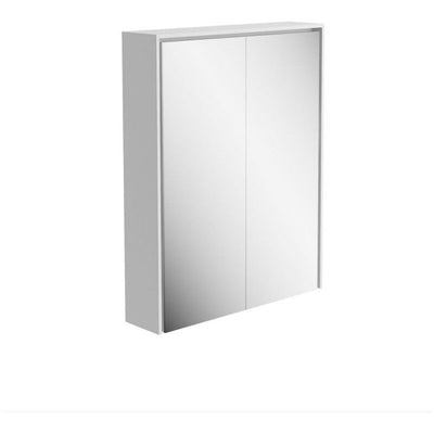 Windsor 550mm LED Mirrored Wall Cabinet in Matt White