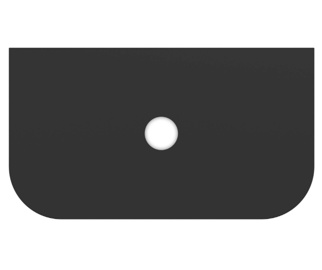 Jack 800mm Ribbed Floorstanding Vanity Unit with Doors in Blue with Black Worktop N23