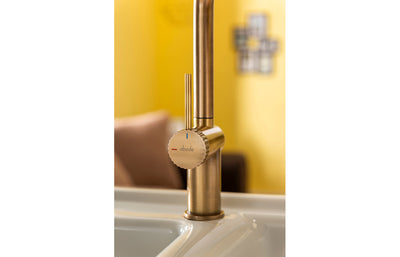 Abode Fraction Pull-Out Mixer Tap - Antique Brass AT2158