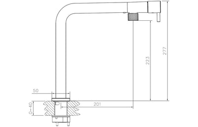 Abode Agilis Single Lever Mixer Tap - Chrome AT2184
