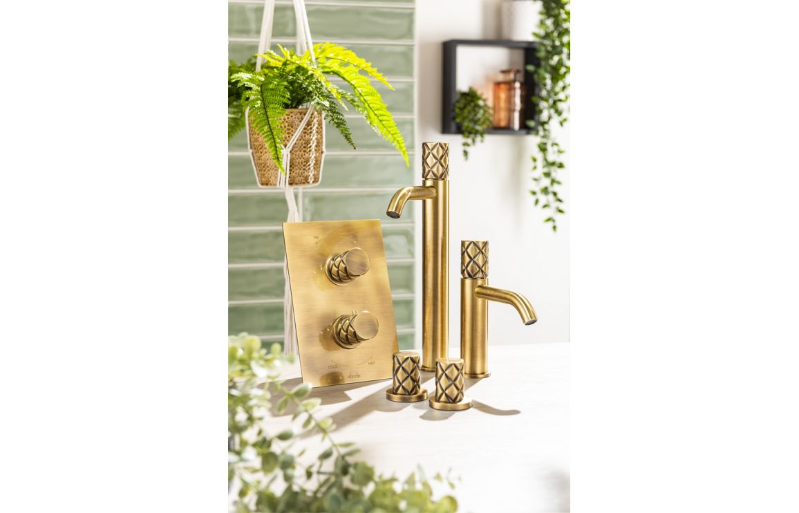 Abode Kite Concealed Shower (2 Exit) - Antique Brass AB4573