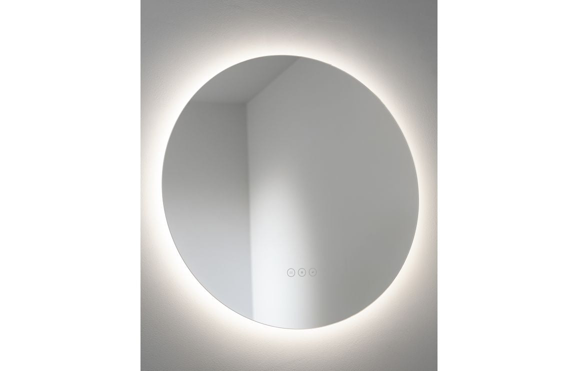 Abode Aruna 600mm Frameless Round LED Mirror ABM1040