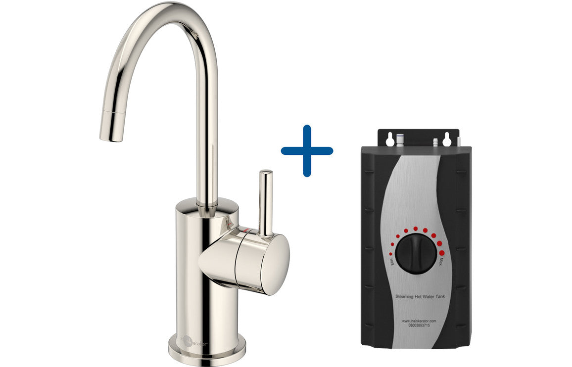 InSinkErator FH3010 Hot Water Tap & Standard Tank - Polished Nickel AIS611