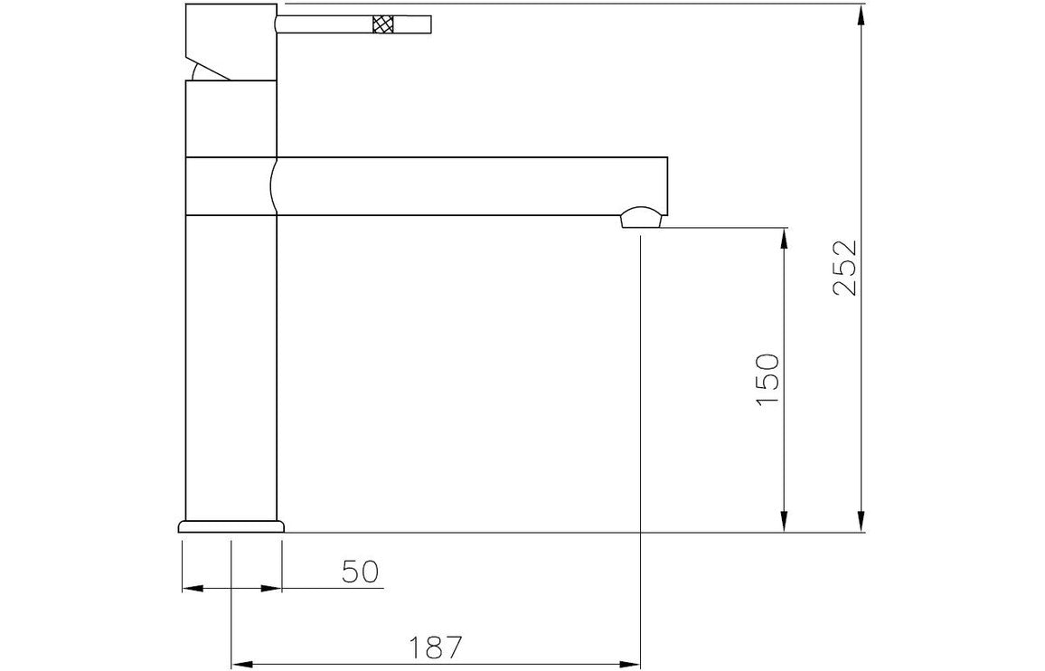 Abode Hydrus Single Lever Mixer Tap - Brushed Nickel AT1089