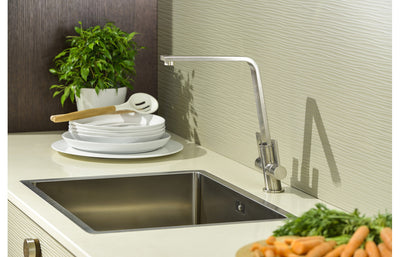 Abode Linear Flair Monobloc Mixer Tap - Brushed Nickel AT1221