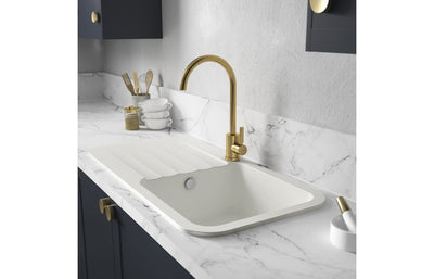 Abode Atlas Single Lever Mixer Tap - Brushed Brass AT2102