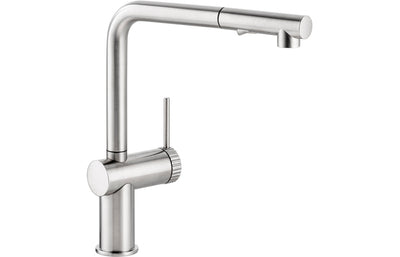 Abode Fraction Pull-Out Mixer Tap - Brushed Nickel AT2157