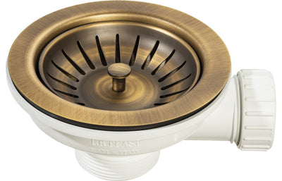 Abode 90mm (1.5") Manual Basket Strainer Waste - Antique Brass AX1136