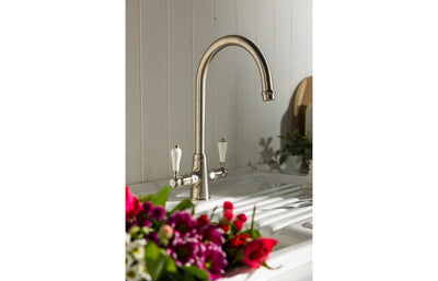 Abode Ludlow Monobloc Mixer Tap - Antique Brass AT1028