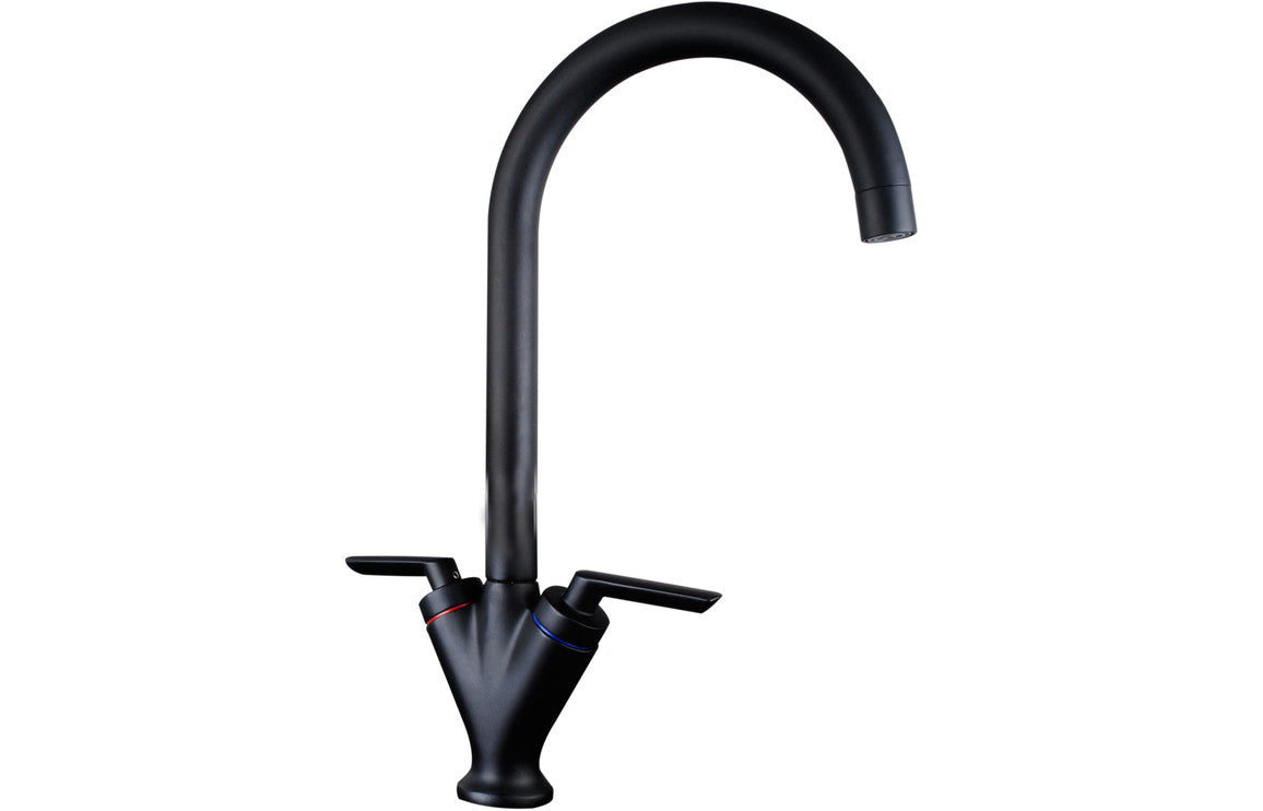 Prima V Shape Dual Lever Mixer Tap - Black BPR1059