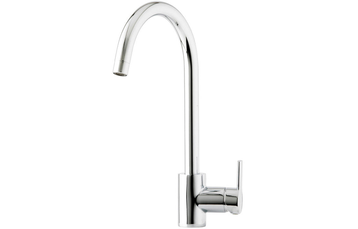 Prima Soho Single Lever Swan Neck Mixer Tap - Chrome BPR2054