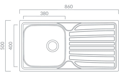 Prima 1 Bowl Stainless Steel Kitchen Sink & Single Lever Tap Pack - CPR041