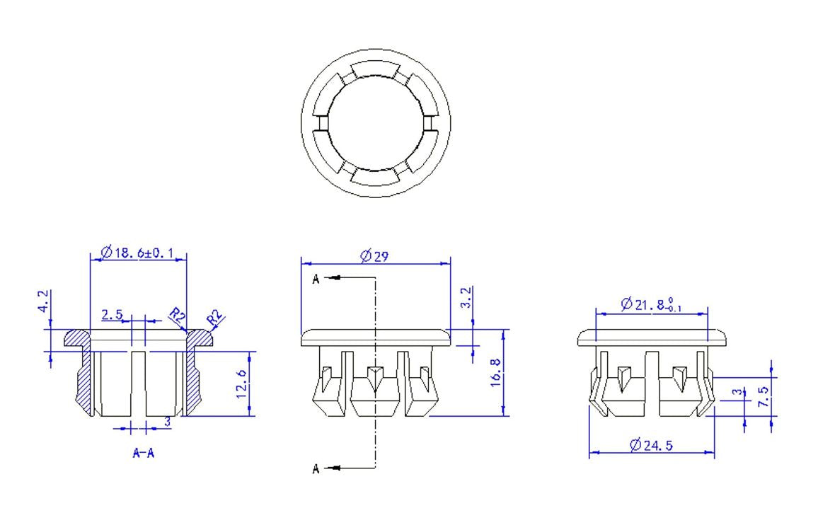 Overflow Ring - Brushed Brass Basin Waste Cover