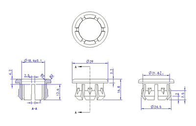 Overflow Ring - Brushed Brass Basin Waste Cover