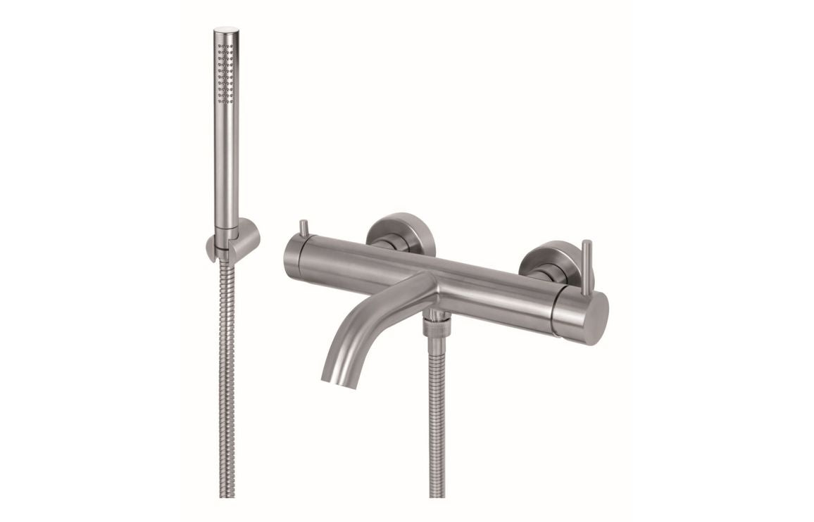 Vema Tiber Wall Mounted Bath/Shower Mixer - St/Steel DITB1148