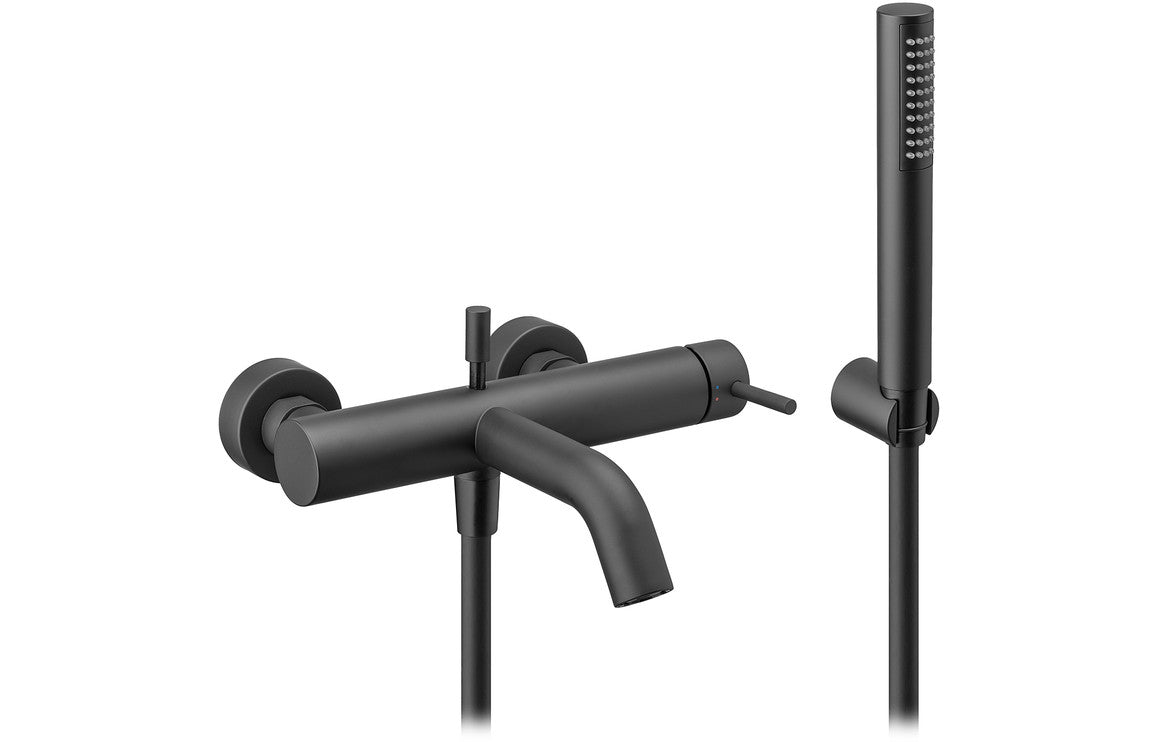Vema Maira Wall Mounted Bath/Shower Mixer - Matt Black DITB2138
