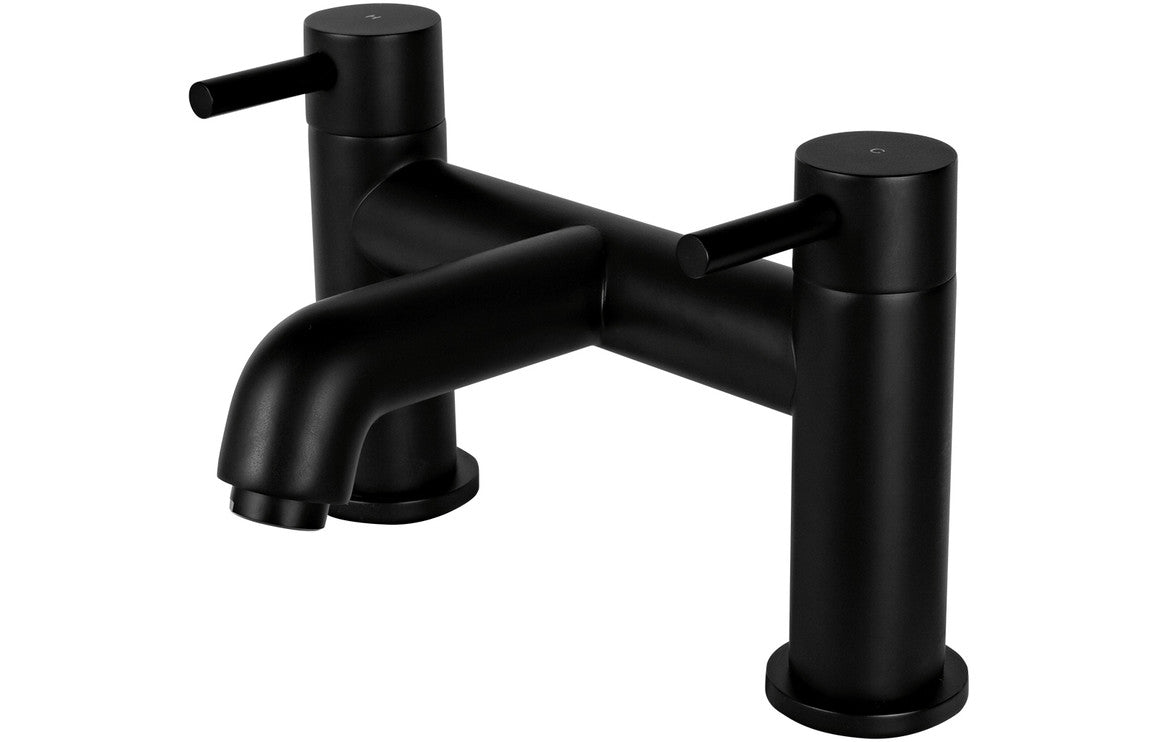 Vema Maira Deck Mounted Bath Filler - Matt Black DITB2150