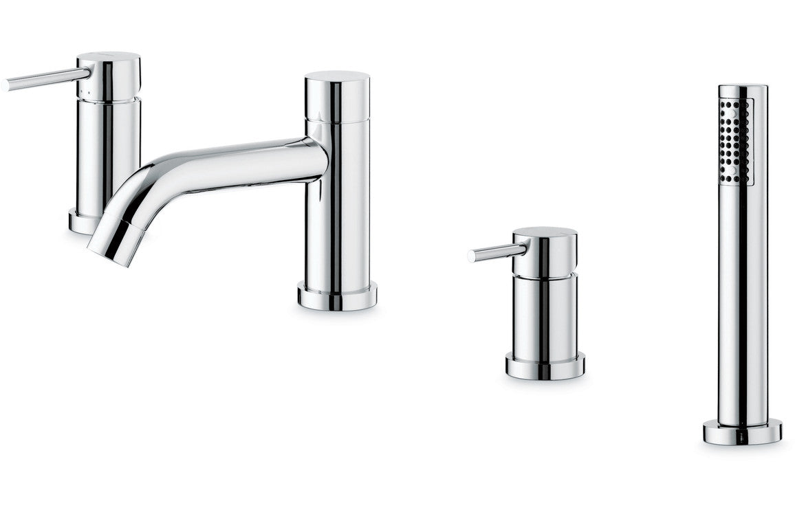 Vema Maira 4-Hole Deck Mounted Bath/Shower Mixer - Chrome DITB4006