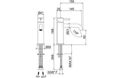 Vema Maira Basin Mixer - Chrome DITS1220