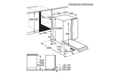 AEG FSK74607Z F/I 13 Place Dishwasher