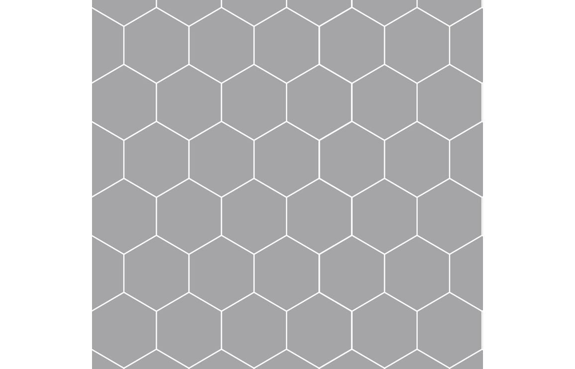 Fibo Urban - Medium Grey (Hexagonal)