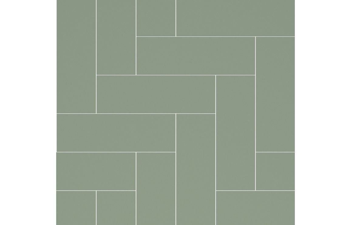 Fibo Urban - Olive Green (Straight Herringbone)