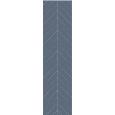 Fibo Urban Chevron Dusty Blue Shower Panel