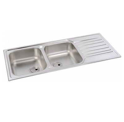 Abode AW5060 Connekt Double Bowl Stainless Steel Sink 2.0