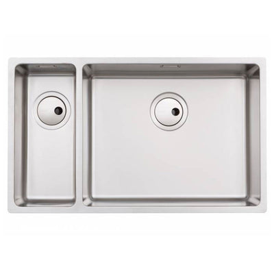 Abode Matrix R15 1.5 Bowl Large Undermount Steel Sink LH or RH
