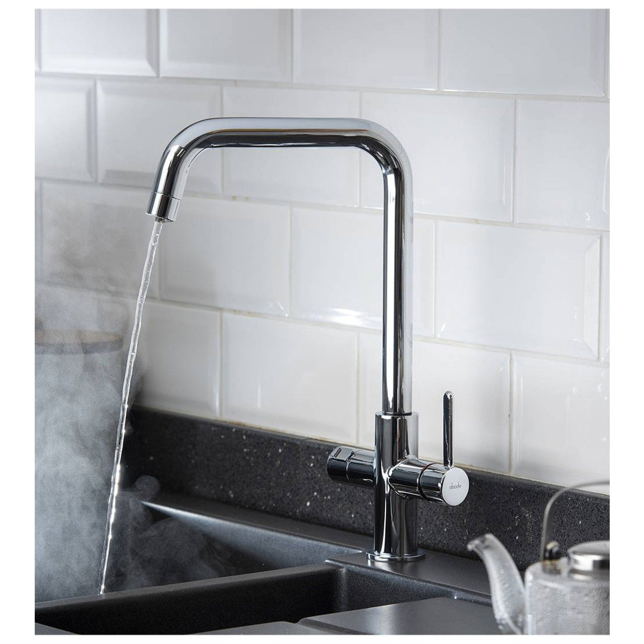 Abode Pronteau Prothia 3 in 1 Monobloc Quad Kitchen Tap - WRAS Approved Chrome