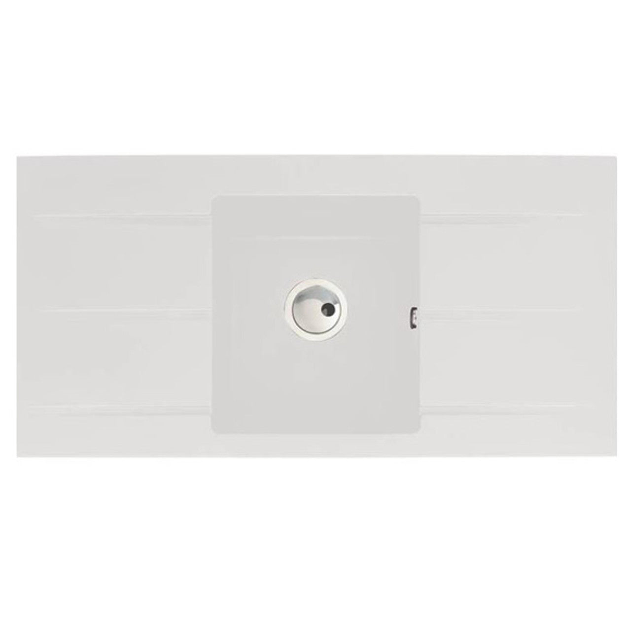 Abode ZERO 100 Double Drainer Granite Sink White