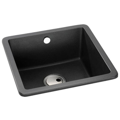 Abode MATRIX SQGR15, 1.0 Bowl Granite Sink Black
