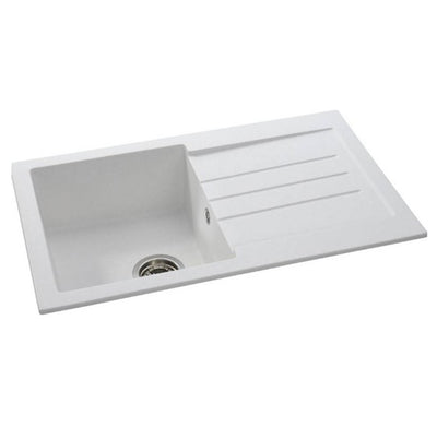 Abode XCITE 1.0 Bowl Granite Sink White