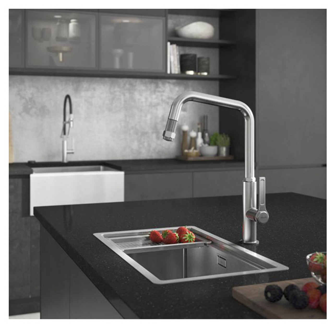 Abode Studio 1B Undermount Sink (inc. Accessories) - St/Steel