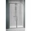 Novellini LUNES 2.0 S bi-folding shower door In Silver