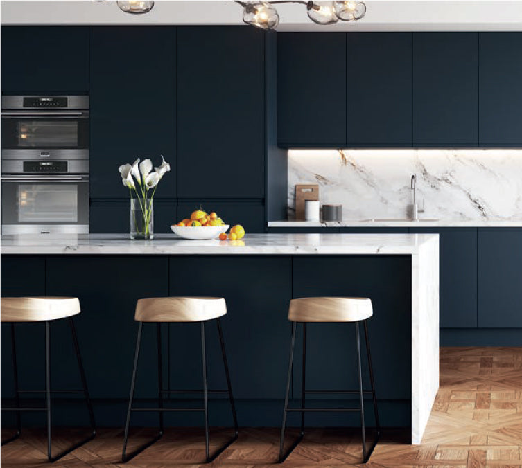 The Lucente Range J Pull Handless Kitchen Collection