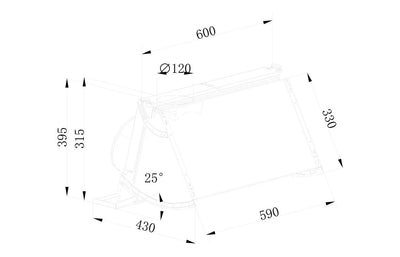 Prima PRCH551 60cm Canopy Hood - Grey PRCH551