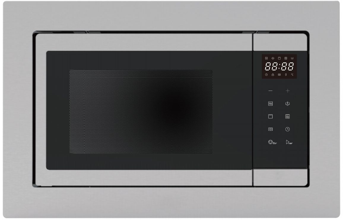 Prima PRCM250 Framed B/I 900W Microwave & Grill - St/Steel & Black PRCM250