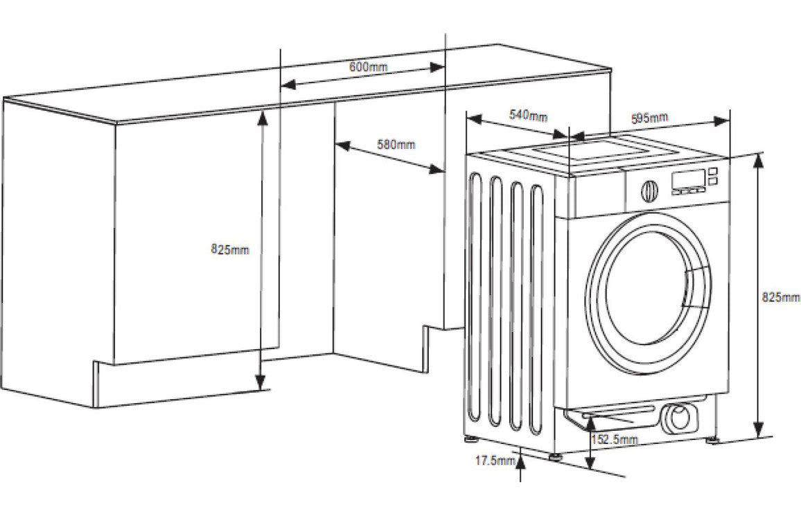 Prima INTEGRATED WASHING MACHINE PRLD371