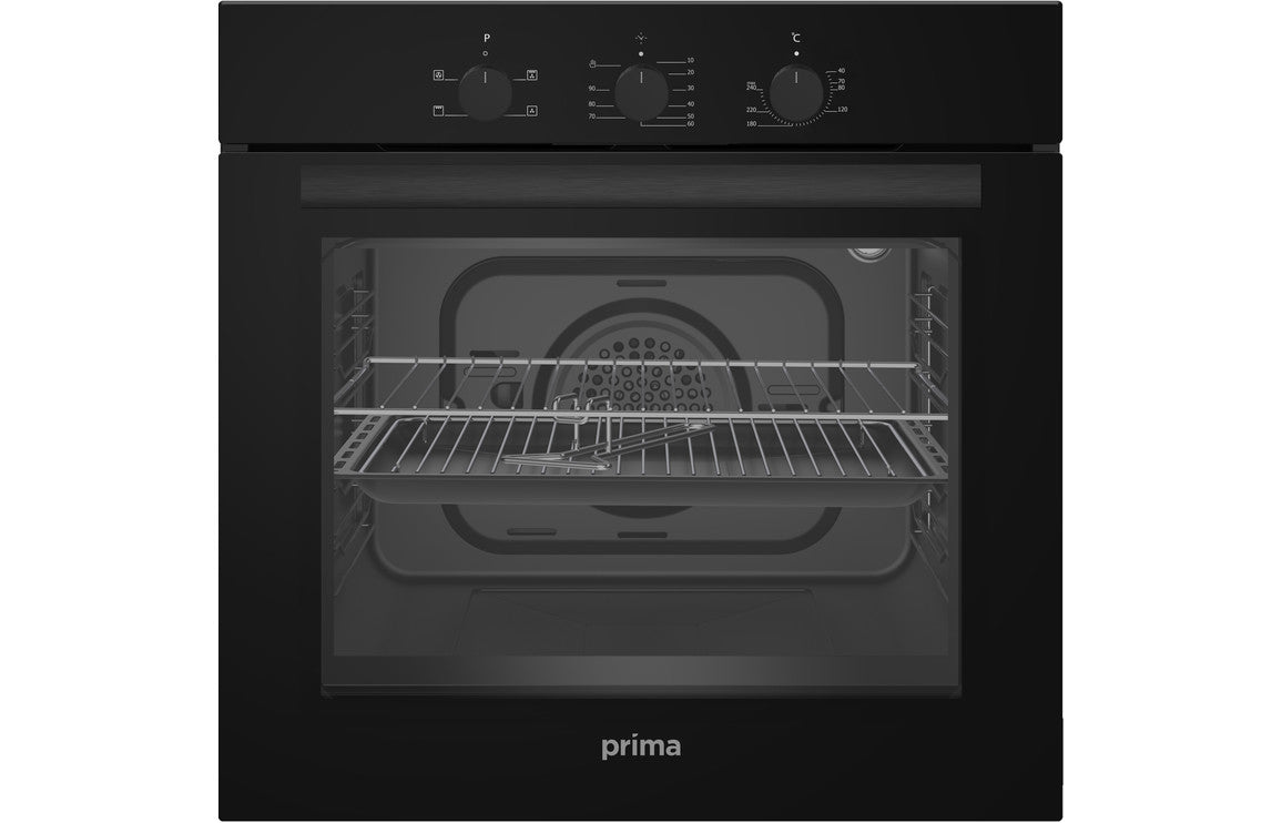 Prima Oven, Ceramic Hob & Chimney Hood Pack - Black PPR1050
