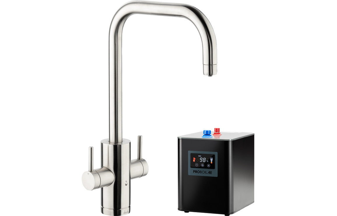 Abode Project 4 IN 1 Monobloc Tap & Proboil.4E Tank - Brushed Nickel PT10042