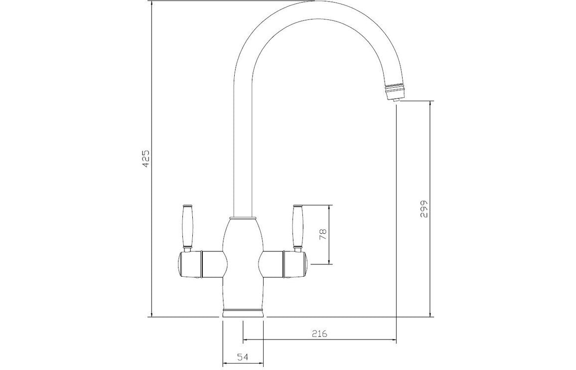 Abode Province 4 IN 1 Monobloc Tap & Proboil.4E Tank - Chrome PT10052