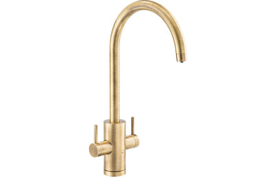 Abode Profile 4 IN 1 Monobloc Tap & Proboil.4E Tank - Antique Brass PT1051