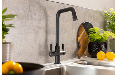 Abode Industria 3 IN 1 Monobloc Tap - Matt Black PT1198
